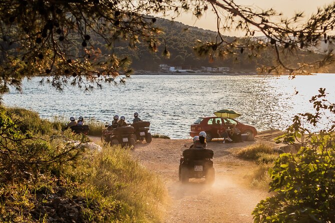 From Split & Trogir: ATV Quad Tour on Island Čiovo - The start at Quad Adventures Pine Tree: training that builds confidence