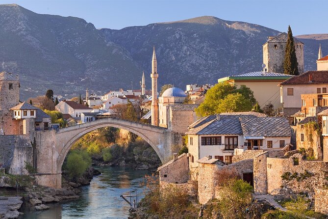 From Split/Trogir: Mostar and Medjugorje Tour with Wine Tasting - Mostar free time for shopping and Bosnian specialties