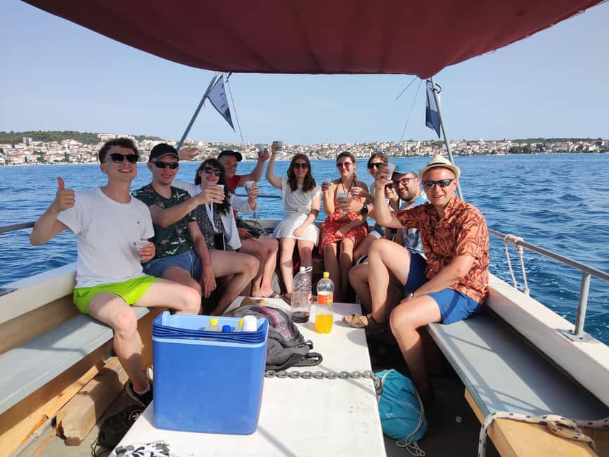 From Trogir: Guided Panoramic Boat Tour with Drinks - Racetinovac bay: the calmer water stop that changes the mood