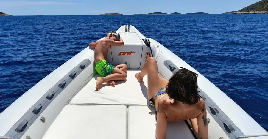 From Vis: Speedboat tour - Vis, Biševo & Blue Cave (shared) - Stiniva Cove: coffee, swimming, and a classic Vis photo