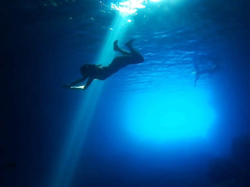 From Vis: Speedboat tour - Vis, Biševo & Blue Cave (shared) - Green Cave on Ravnik: another swim cave experience