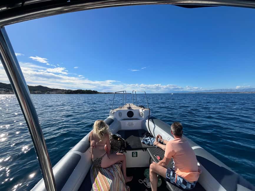 From Zadar: 3 magical stops with a cold drink - Stop One, Blue Lagoon: Swimming, Snorkeling, and Dolphin-Spotting Time