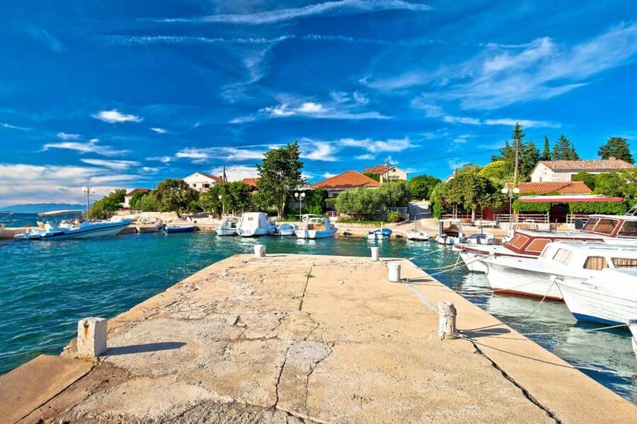 From Zadar: 3 magical stops with a cold drink - Stop Three, Otok Galevac: Pine Shade, Another Swim, and a Monastery
