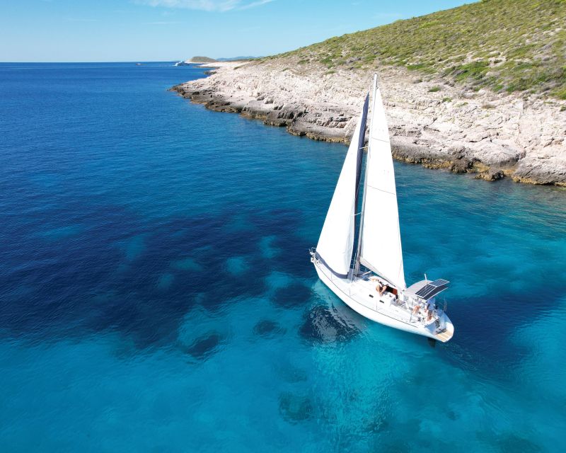 Hvar: Private Sailing Boat Trip with Swimming and Snorkeling - Swimming and snorkeling in clear Adriatic water, with gear already sorted