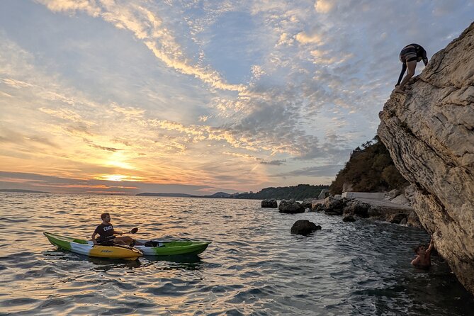 Kayak Sunset Tour In Split - Swimming and Cliff Jumping: Fun Time, but Bring Real-World Comfort