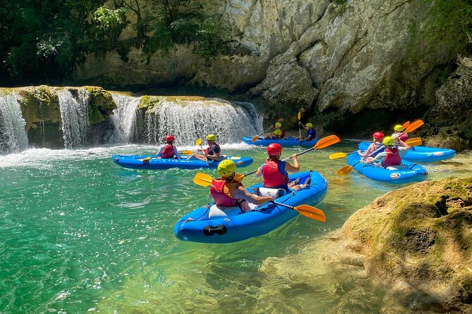 Kayaking at the Mreznica Canyon - Six Travertine Waterfalls and the Canyon Mix of Calm and Chaos