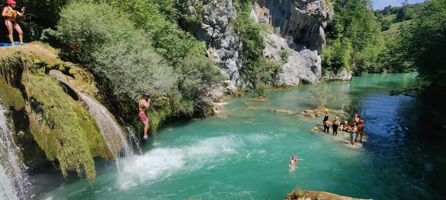 Kayaking Mreznica Waterfalls in Natural Monument - Waterfall Playground: Optional 1m to 8m Jumps