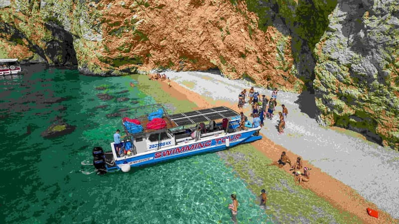 Krk: Swimming and Snorkeling tour on Golden Bay - Krk harbor check-in and the ride that sets the mood