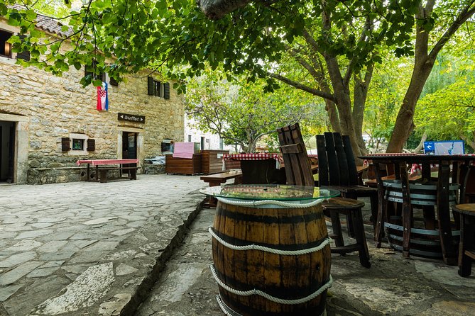 Krka Waterfalls Day Tour with Boat Ride from Split and Trogir - Skradin town break: beach time, a lunch stop, and a slower rhythm