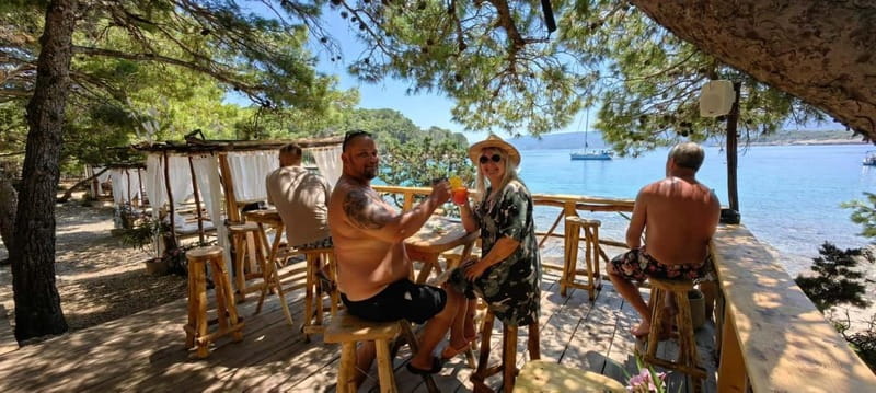 Makarska: 3-island Speedboat Cave & Blue Lagoon Tour - Zečevo Blue Lagoon: Swimming, Snorkeling, and a Bungalow Bar Moment