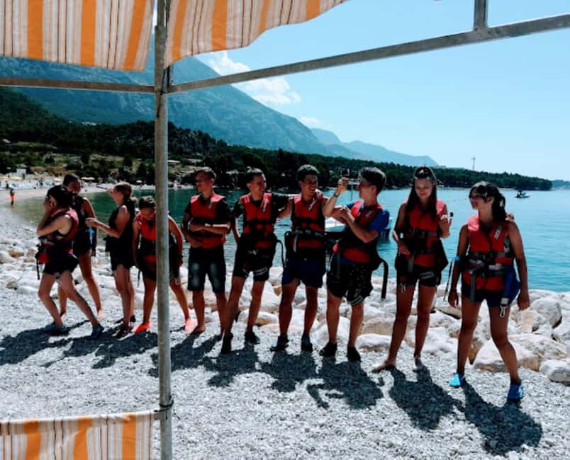 Makarska: Parasailing Experience - MPL Nautika - The boat ride out: quick excitement, then sea-breeze reality