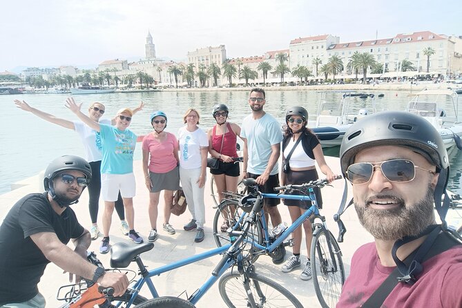 Marjan Park & Split City Bike Tour - Palazzo di Diocleziano and the route past Riva and the green market