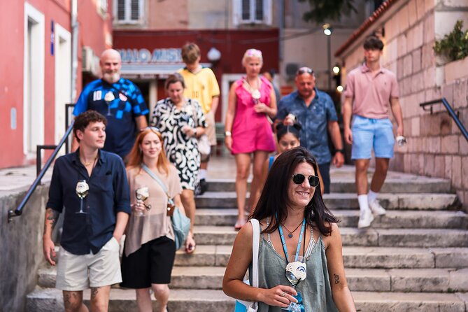 NEW! Zadar Food Tasting & Old Town Guided Walking Tour by Šušur - Trg Petra Zoranića to Church of St. Simon: fish, white wine, and quick context