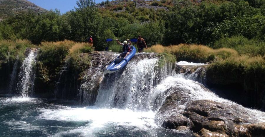 Obrovac: Rafting or Kayaking on the Zrmanja River - On the water: 14.5 km downstream (what changes between kayak and raft)