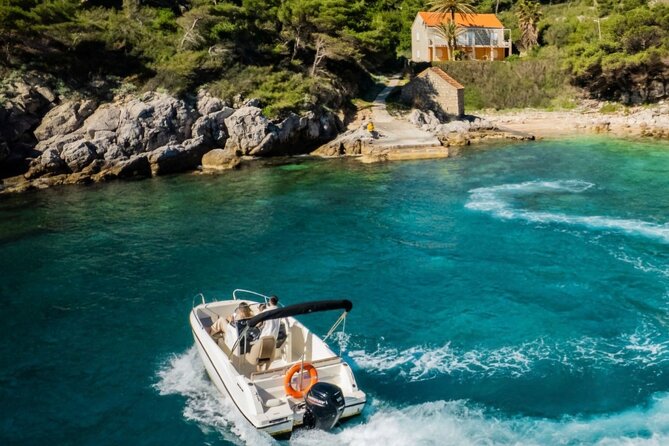 Private Boat Tour-Elafiti islands,Blue and green cave,Sandy Beach - Lopud Island Sunj Beach Time, Shallow Water, and Real Chill