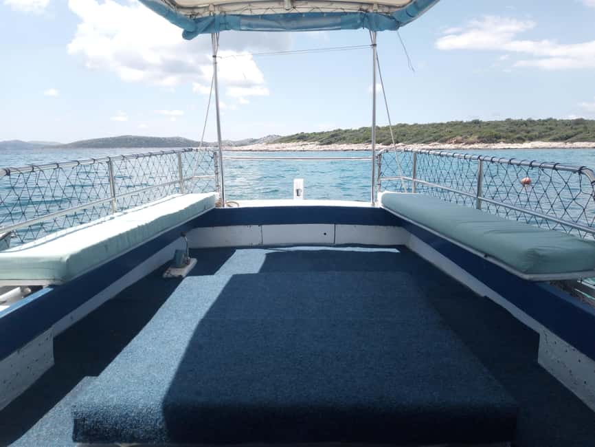 Private Boat tour with refreshing drinks Zadar - Preko: Walk, Swim, and Snorkel at a Human Pace