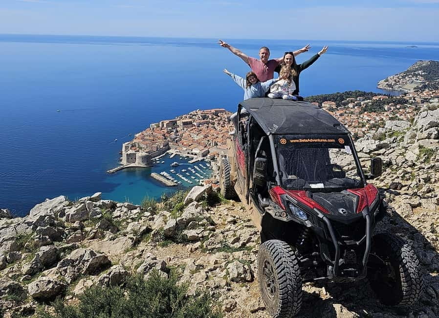 Private Buggy Panorama Adventure /2 hours-2 hills Viewpoint - Srđ Hill viewpoint: Old Town, Lokrum, and the Fort Imperial area