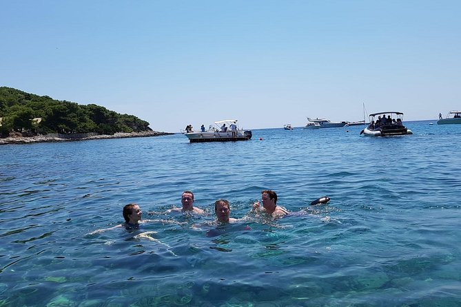 Private Full-Day Croatian Islands Boat Tour from Trogir - Stop One: Blue Lagoon Croatia for Sand-Bottom Snorkeling