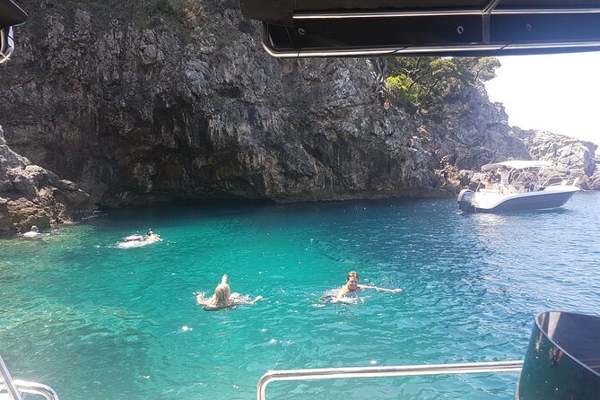 Private Speedboat Guided Tour: Explore the best of Dubrovnik Islands - Sunj Beach siesta time on warm, shallow water