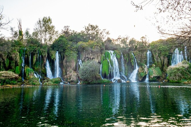PRIVATE TOUR to Medugorje, Kravice waterfalls and Mostar - Kravice Falls: swimming pools, trails, and old mill ruins