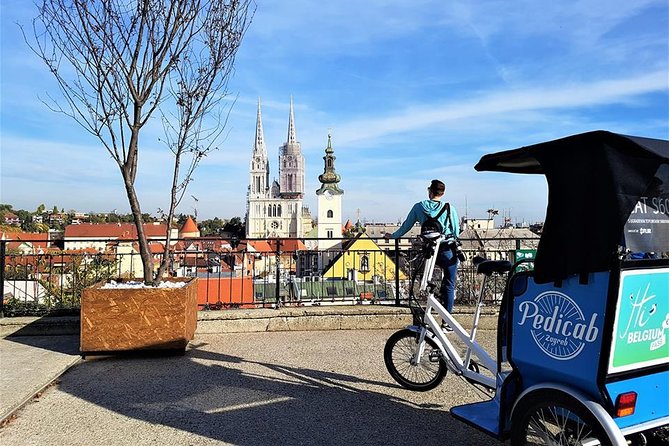 Private Zagreb Pedicab Tour - Live commentary, English by default, extra languages on request