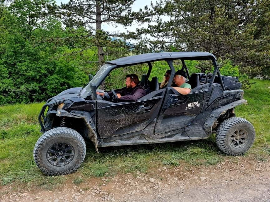 PULA AND ROVINJ: BUGGY FAMILY SAFARI 1, 2, 2.5 & 4 H - The 4-hour Barban seaside safari: Raška Bay viewpoints plus optional swim time