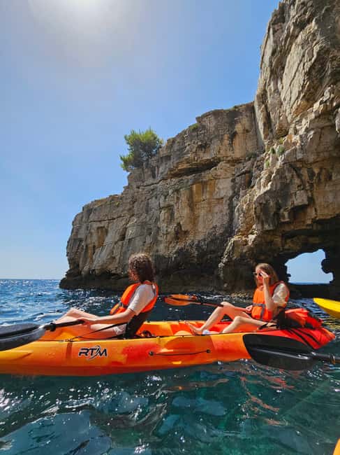 Pula: Cave Kayak Tour, Snorkeling and Island Jumping - Snorkeling in clear water, with gear that actually helps