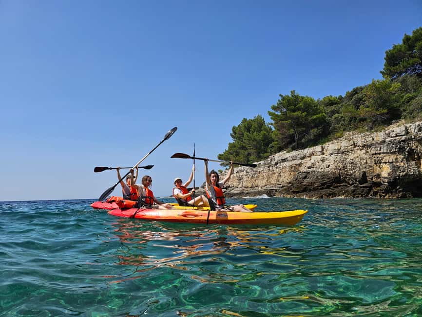 Pula: Cave Kayak Tour, Snorkeling and Island Jumping - Cliff jumping as optional adrenaline