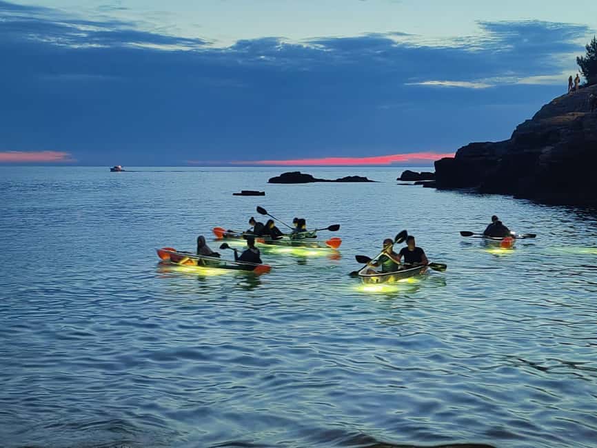 Pula: Cave Sunset/Night Tour in Transparent Kayak - Kayaking Past Cliffs, Coves, and Caves Under the Stars