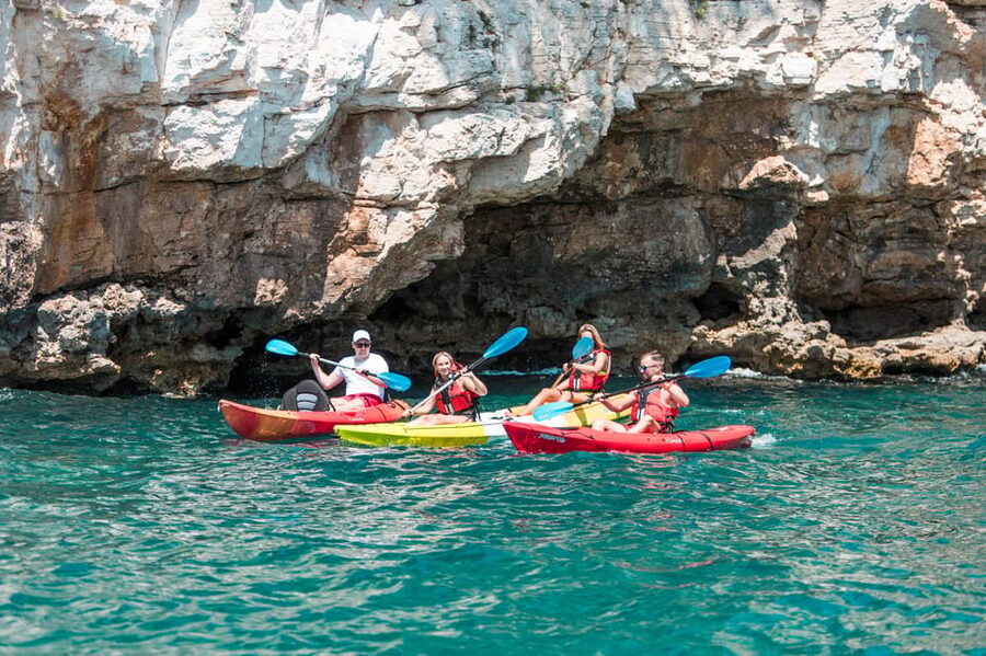 Pula: Kayak Adventure with Cave & Island Snorkeling - Verudela Canyon paddling: narrow passages and cliff-lined quiet