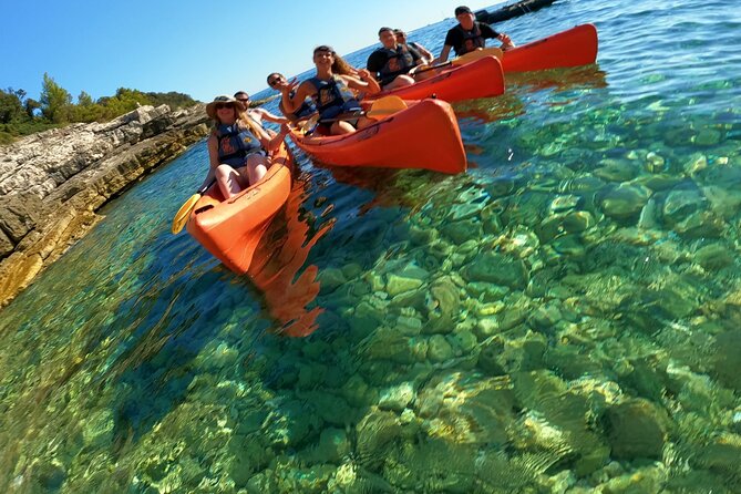 Pula Kayak Tour-Cliff jumping,snorkeling& free GoPro pictures - Snorkeling Time With Mask and Snorkel Included