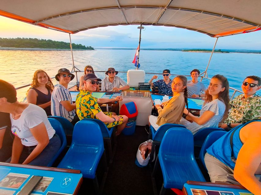 Pula: National Park Brijuni Island Visit & Dolphin Cruise - Unlimited white wine and soft drinks plus the onboard food menu