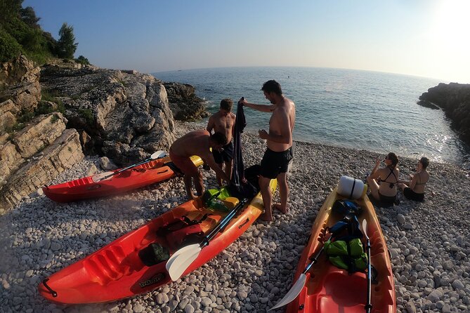 Pula Sunset Adventure – Boat, Kayak, Snorkeling & Sunset - Kayaks, Boat Support, and Snorkeling Time: The Ease Factor