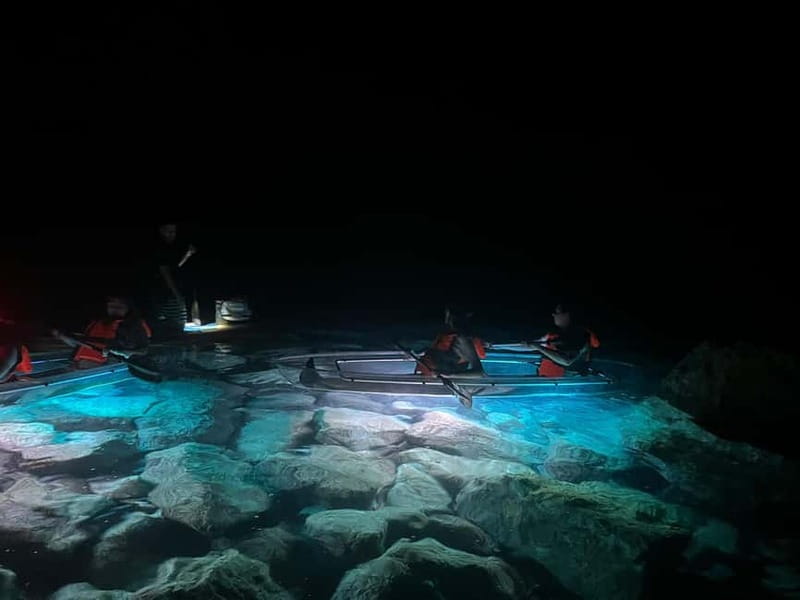 Pula: Sunset/Night Illuminated Transparent Kayak Tour - Drinks and Break Moments: A Little Comfort on the Route