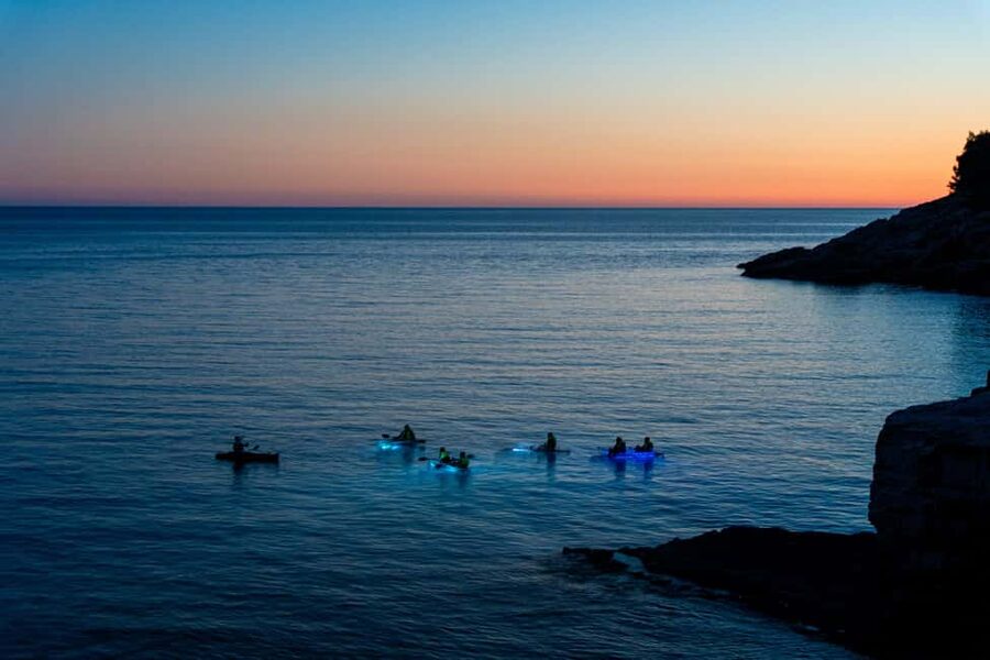 Pula:Sunset Tour By Clear Kayak,Cave,Swim & Cliff Jumping - The Swimming, Scuba Mask Time, and the Cliff Jump Question