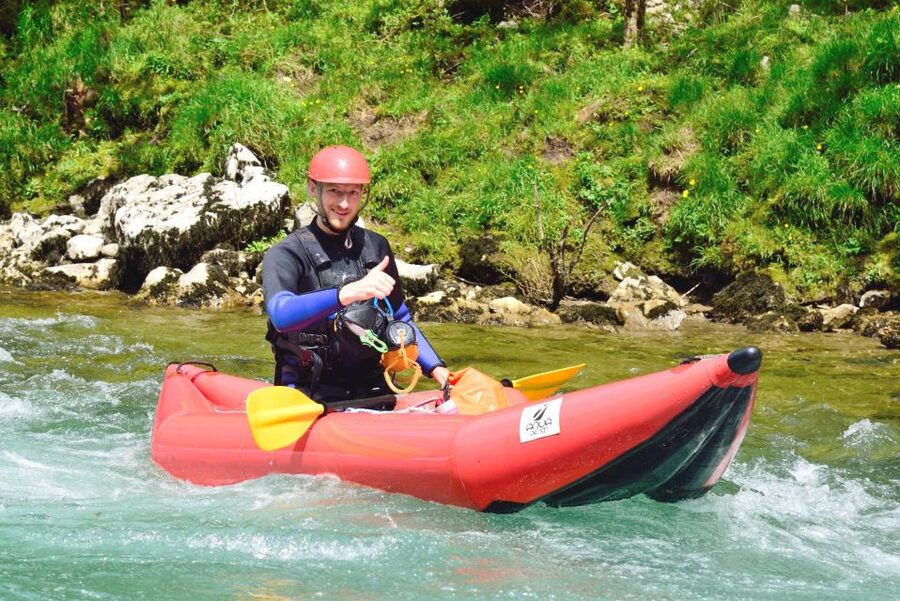 Rafting/Kayaking adventure river Kupa - The raft-versus-kayak reality: summer usually means inflatable kayaks