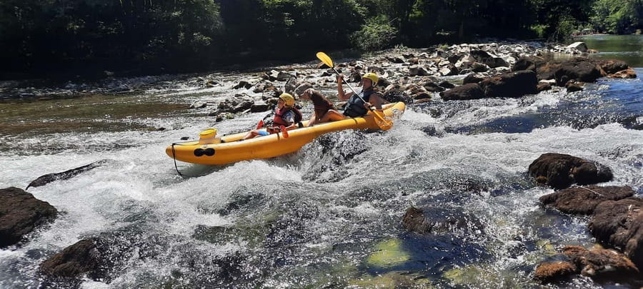 Rafting/Kayaking adventure river Kupa - Safety brief first, then controlled whitewater