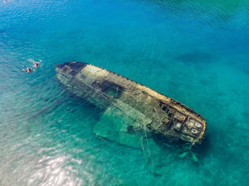Shipwreck - Blue Lagoon All Inclusive + Trogir Walking Tour - Split vs Slatine: Choose Sightseeing or Choose Sea Time (and Dinner)