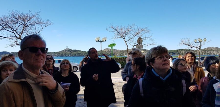Šibenik: Medieval Night Walking Tour - Monastery of St. Lawrence and the cave-in feel next to it