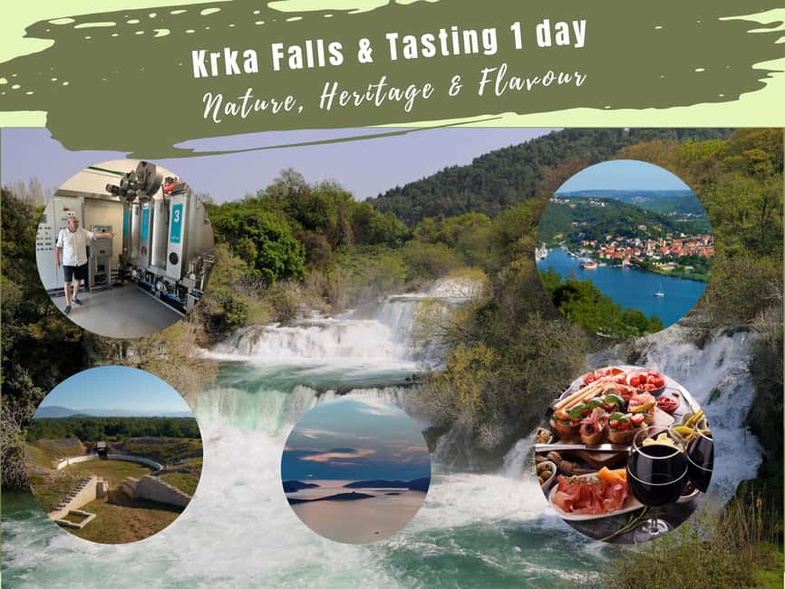 Šibenik or Zadar: Krka falls, olive mill, oil & wine tasting - Skradinski Buk: boardwalks, emerald pools, and wildlife time