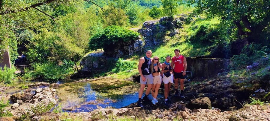 Split: ATV Quad Tour with waterfall swim - Izvor rijeke Rude: the river source stop and the swim moment