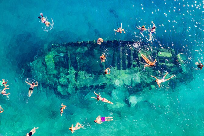 Split: Blue Lagoon, 3-Island Boat Tour & Mediterranean Lunch - That Shipwreck Stop: Fun for Some, Too Short for Others