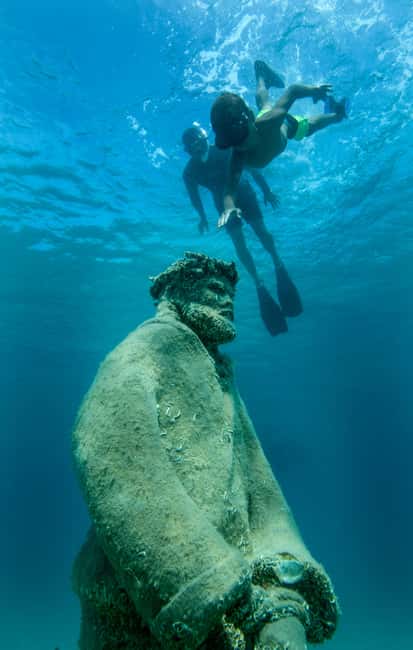 Split: Blue Lagoon Underwater Museum Tour w/Lunch & Drinks - Blue Lagoon and Fumija Bay: swimming that fits real bodies