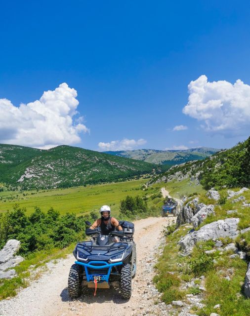 Split: Dalmatian Quad Tour with River Swimming & Picnic - Cetina River swim in summer: cold water, strong current, and a quick dip
