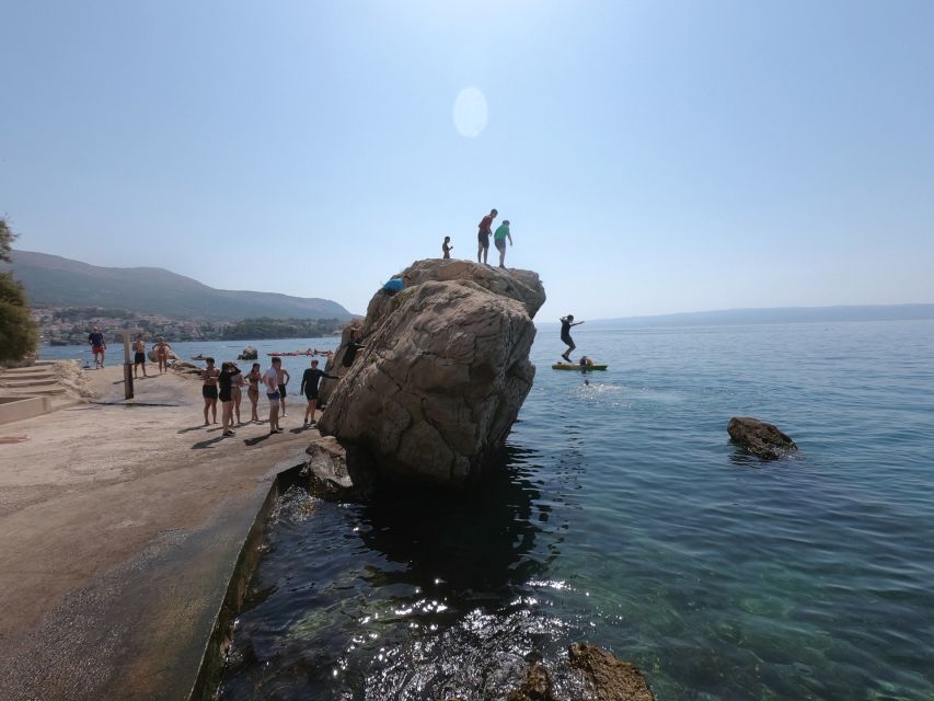 Split: Guided Kayak Adventure Tour - Stobreč White Cliffs, Optional Jump, and Snorkel Time