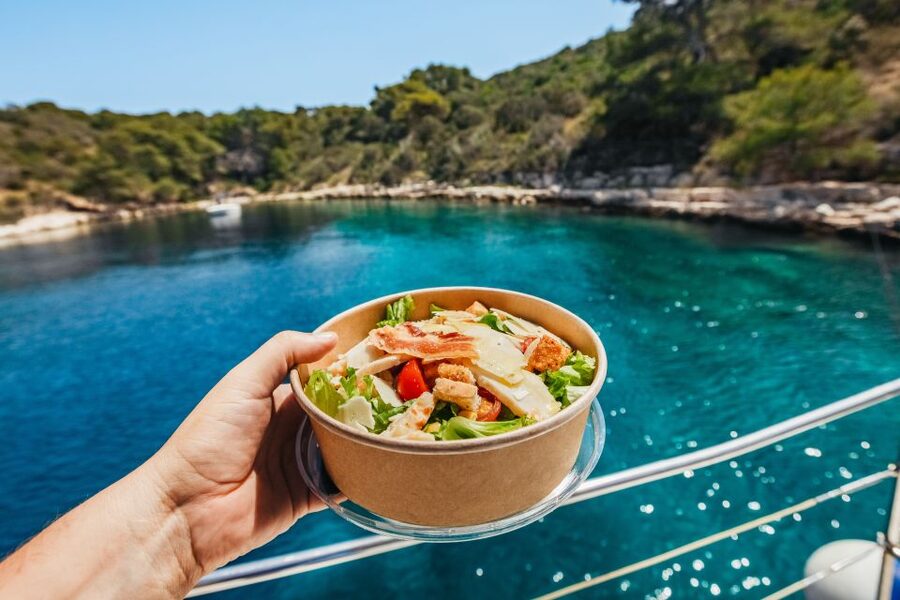 Split: Hvar, Pakleni, Brač & Šolta All-inclusive Tour - Šolta snorkeling and swimming before heading back to Split