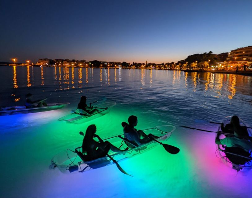 Split: Illuminated Evening Guided Kayaking Tour - Stobreč Night Glides: Leaving Shore and Settling Into the Lights