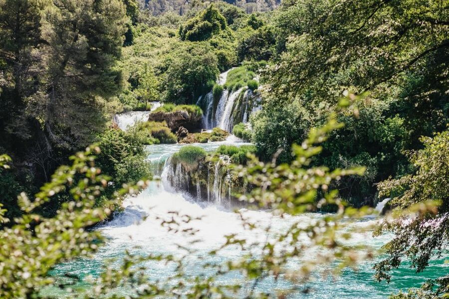 Split: Krka Waterfalls Trip with Boat Cruise and Swimming - Skradinski Buk Falls: Guided Context, Then Your Own Pace