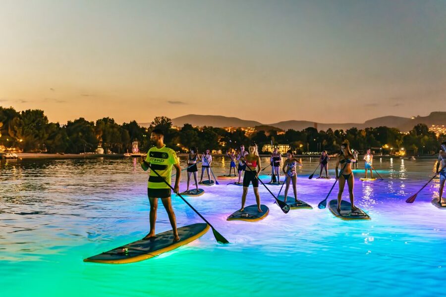Split: Stand Up Paddleboard Night Glow Tour - Safety briefing and SUP basics, designed for first-timers