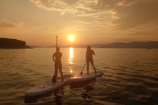 Split Sunset Stand Up Paddle Tour - Stepping Off Near Varoš, Looking Toward the Coast